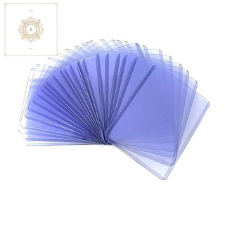 50Pcs Holder Toploaders and Clear Sleeves for Collectible Trading Basketball Sports Cards 35PT Rigid Plastic