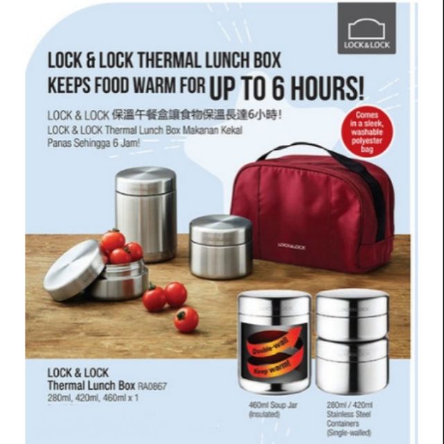 lock and lock thermal lunch box