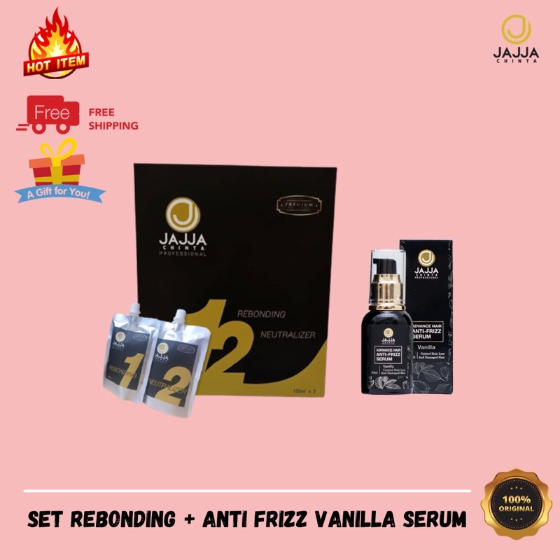 Shop Malaysia Rebonding Set Anti Frizz Serum Jajja Chinta Shopee Singapore