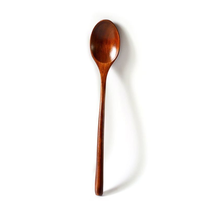 Wz Wooden Spoons Long Handle Kitchen Cooking Mixing Food Spoon Dining Table Friendly Supplies Shopee Singapore