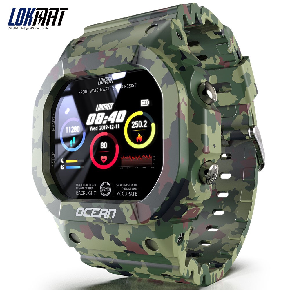 34.77€ for LOKMAT OCEAN MAX 1.96-Inch TFT LCD FullTouch Screen Fitness Tracker Sports Watch Smart Br