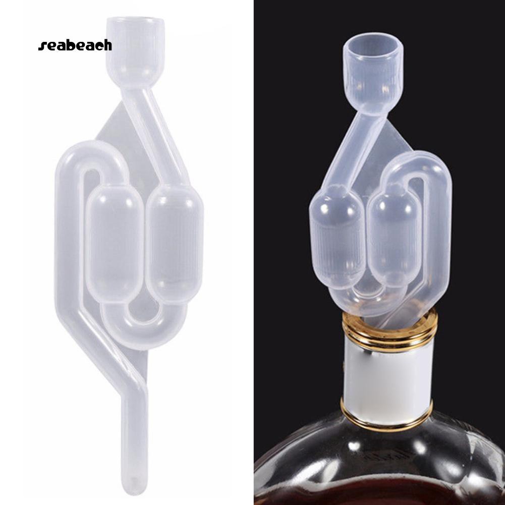 3PCS Beer Durable Cylinder Fermentor Airlock One Way Exhaust Water Sealed Check Valve for Wine Fermentation Beer Making Brewing 