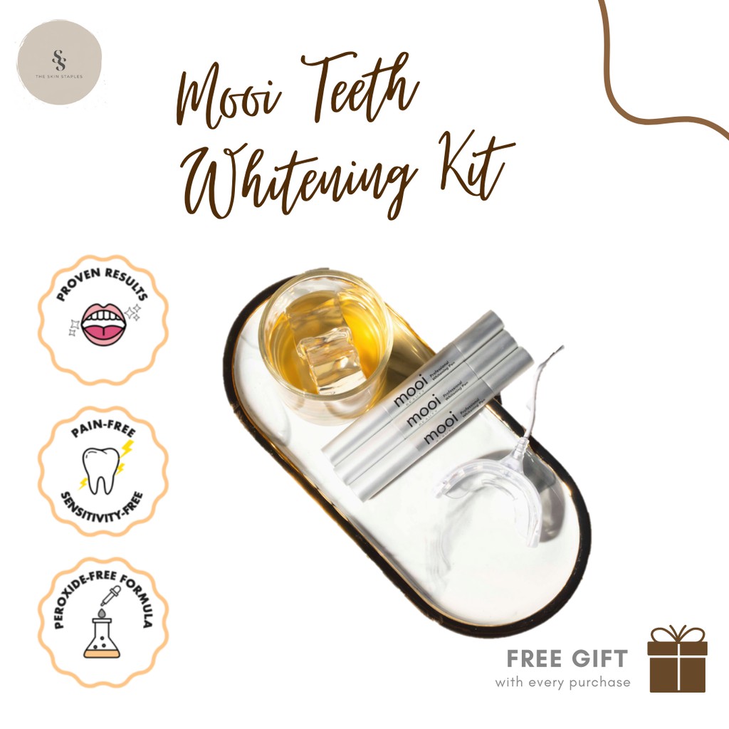 Mooi Teeth whitening Halal Vegan HSA certified kit Shopee Singapore