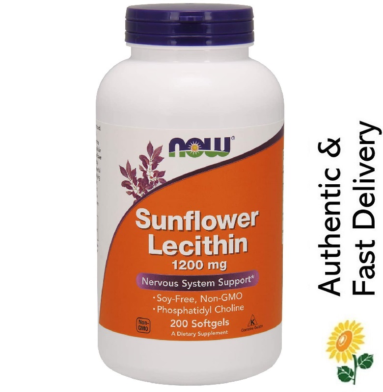 Sg Now Foods Sunflower Lecithin 1200 Mg Nervous System L
