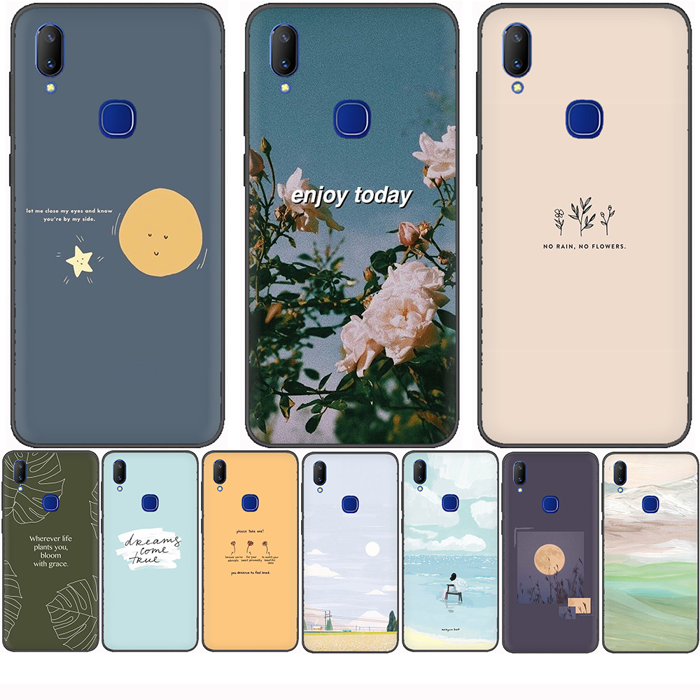 Case Vivo Y11 Y11s V20i V20s Y15 2020 Y17 Y12 Y19 Y5s Tpu Black Soft Anti Fall Phone Case Cover For Girlstyle Shopee Singapore