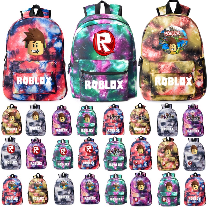 Game Roblox Printing Backpack Star Sky Unisex Schoolbag Travel Backpack Bag Shopee Singapore - sky travel roblox