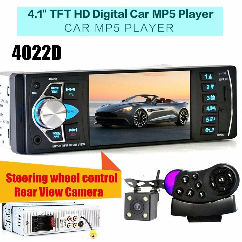 7/'/'2 DIN Car MP5 Player DVR//FM Stereo Touch Radio BT Head Unit Camera