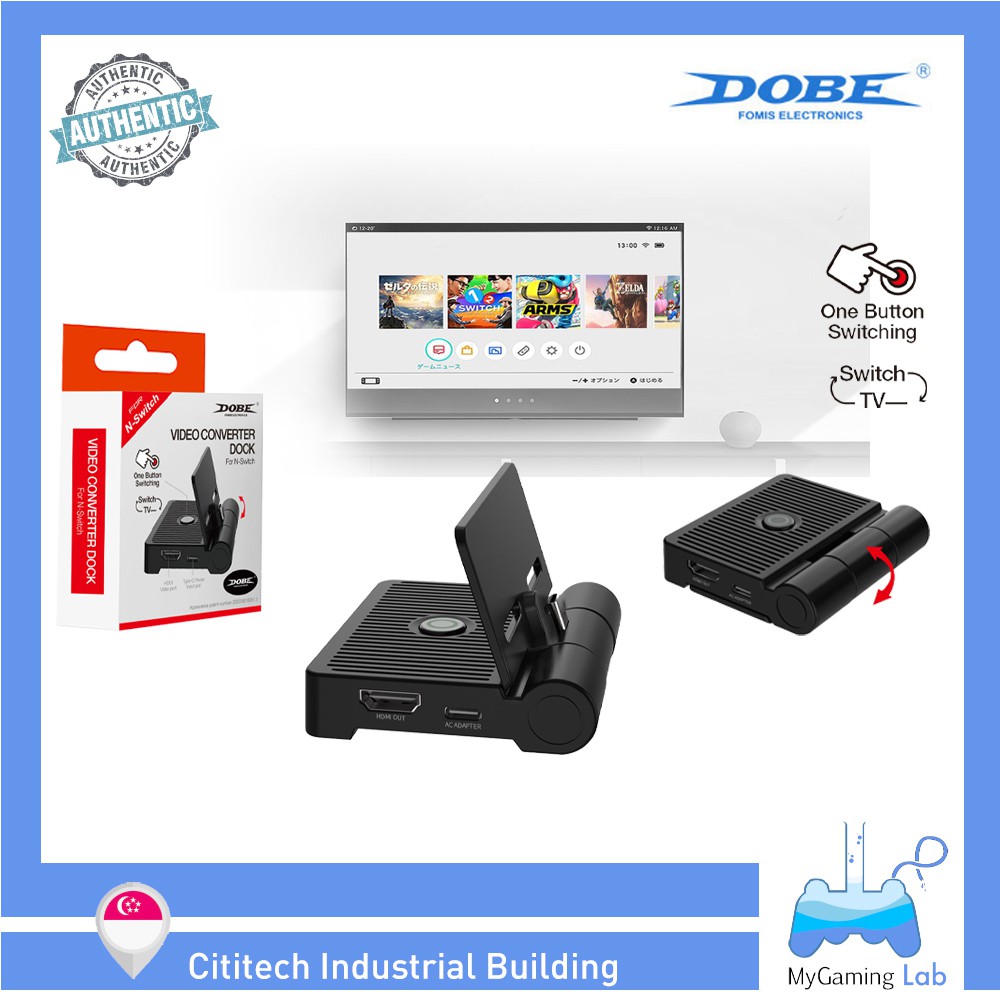 Sg Wholesaler Dobe Nintendo Switch Hdmi Video Tv Converter Mini Dock For Ns Usb3 0 Data Port And Hdmi Video Port Shopee Singapore