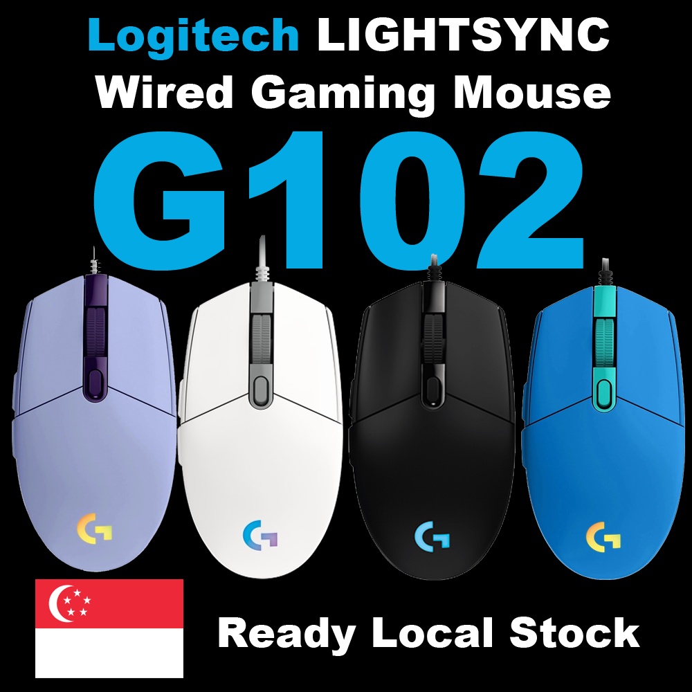 Logitech G102(G203) LIGHTSYNC RGB 6 Button Gaming Mouse | Shopee Singapore