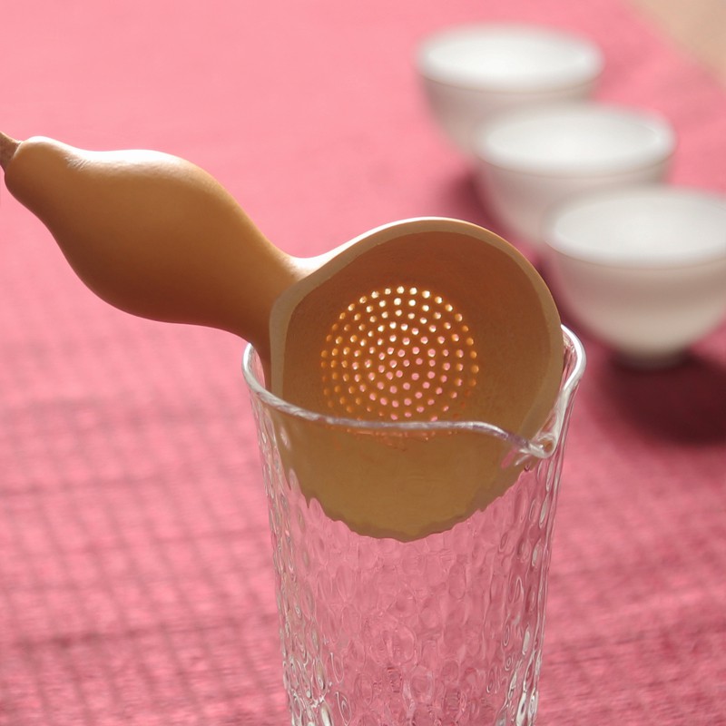 Natural gourd scoop tea strainer, Japanese style long ...