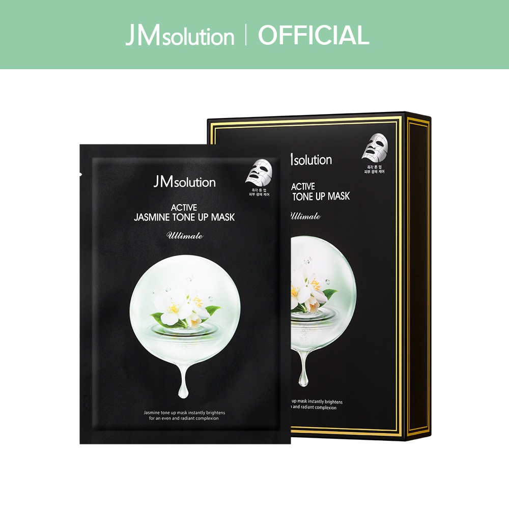 [JMsolution] active jasmine tone up mask ultimate (10sheets) Shopee