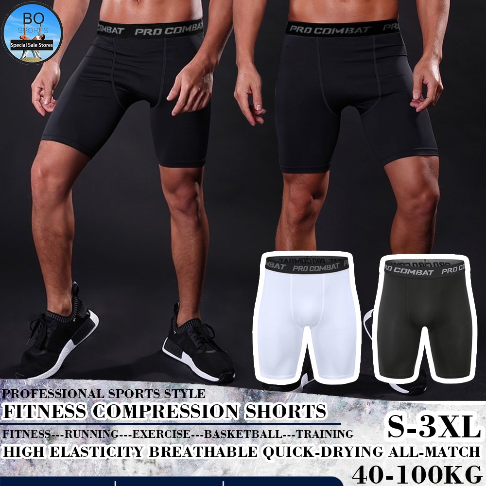 Mens Compression Shorts Cool Dry Under Base Layer GYM Workout Sport Short Tights 