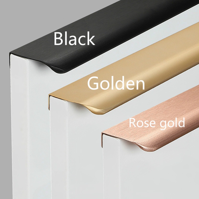 Rose gold recessed Drawer Handle Fashion Handle Aluminum alloy
