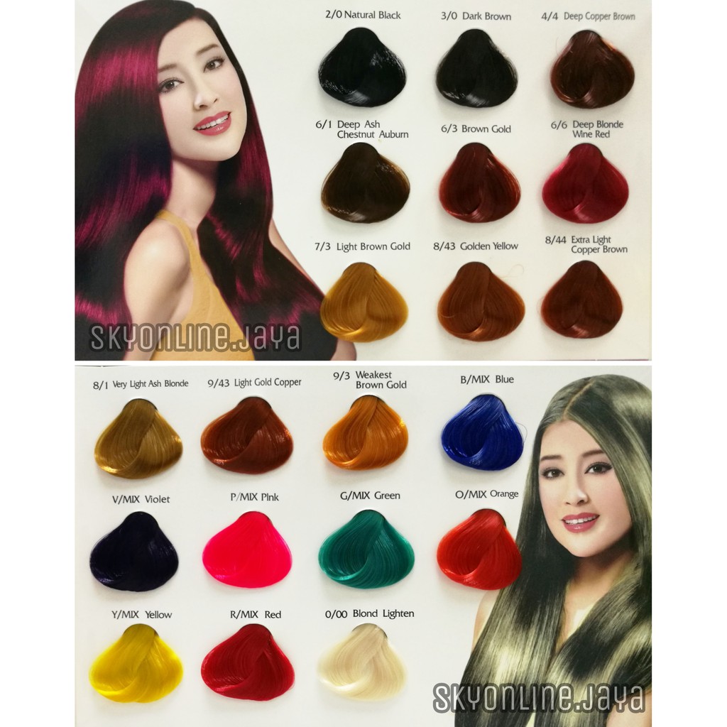 Shop Malaysia Yoko Style Hair Color Cream 25mlx2 Shopee Singapore