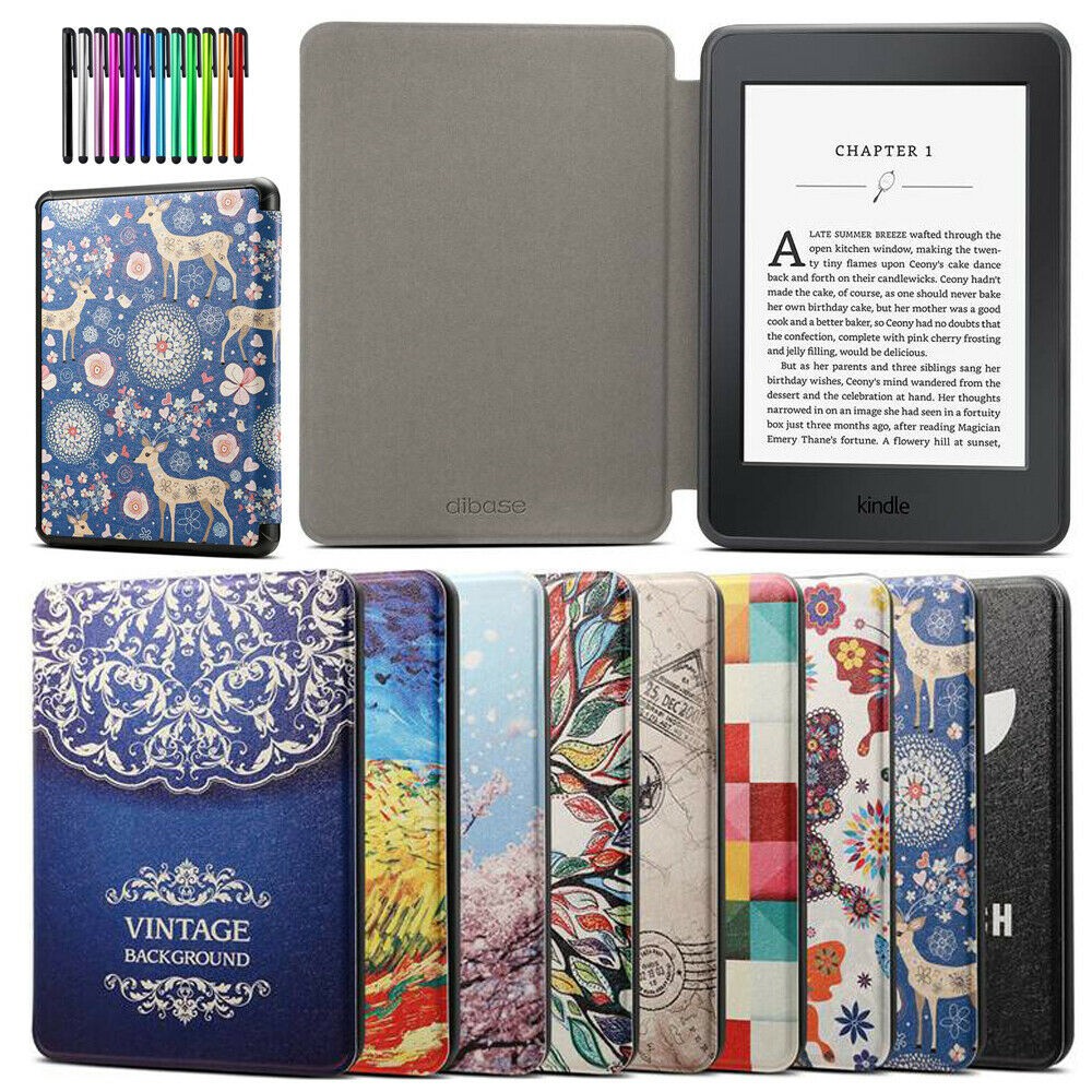 For Amazon Kindle Paperwhite 1 2 3 Flip Smart Wake Sleep Stand Leather Shockproof Case Cover Shopee Singapore