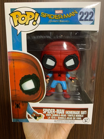 FUNKO POP 222 Marvel Spiderman Peter Parker Home Coming Figure Toy | Shopee  Singapore