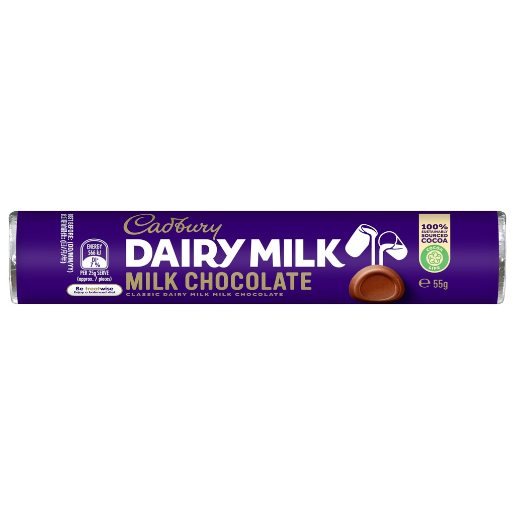 Cadbury Dairy Milk Milk Chocolate Roll 55g [Australia] Shopee Singapore