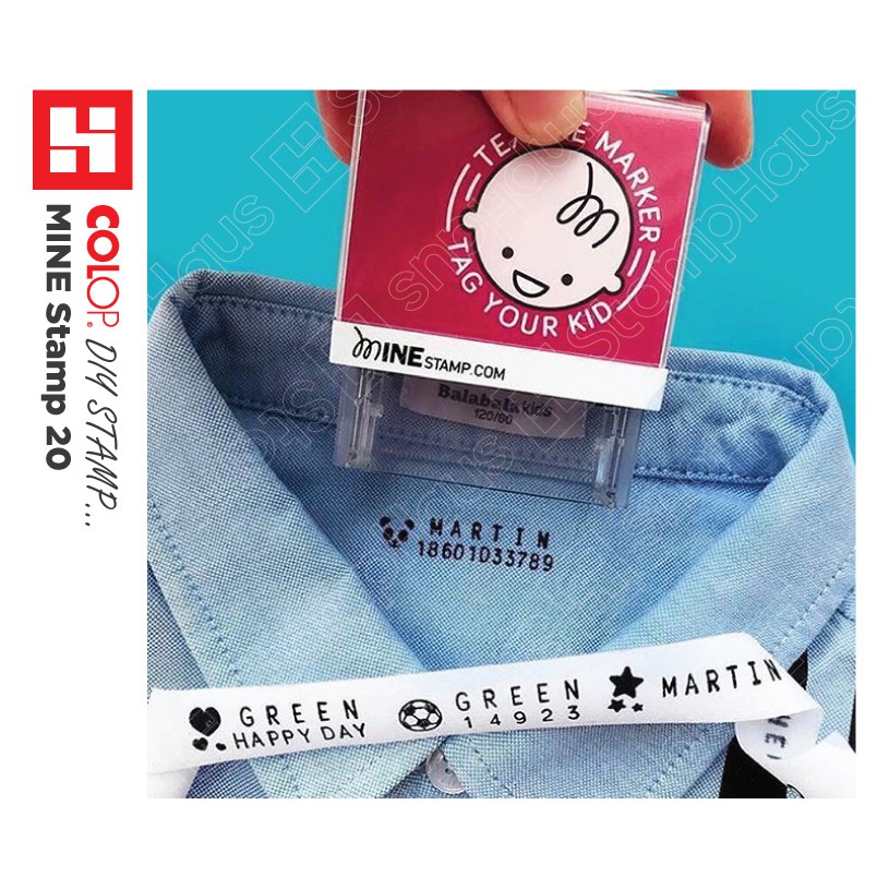 Malaysia] COLOP DIY MINE Stamp Textile Marker / Clothing Marker