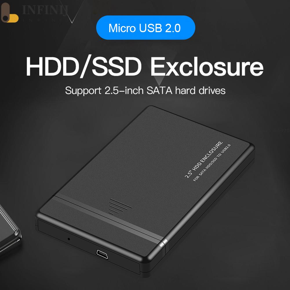 [infinij]High Speed 5Gbps SATA Mobile Hard Disk Case for 2.5 inch SSD External Enclosure