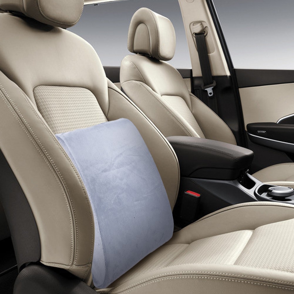 Mu Memory Foam Lumbar Cushion Car Office Back Support Pillow