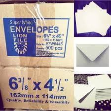 500 Pcs Envelope 4x6 114x162cm White 500pcs Sampul Surat Putih 4x6 Shopee Singapore