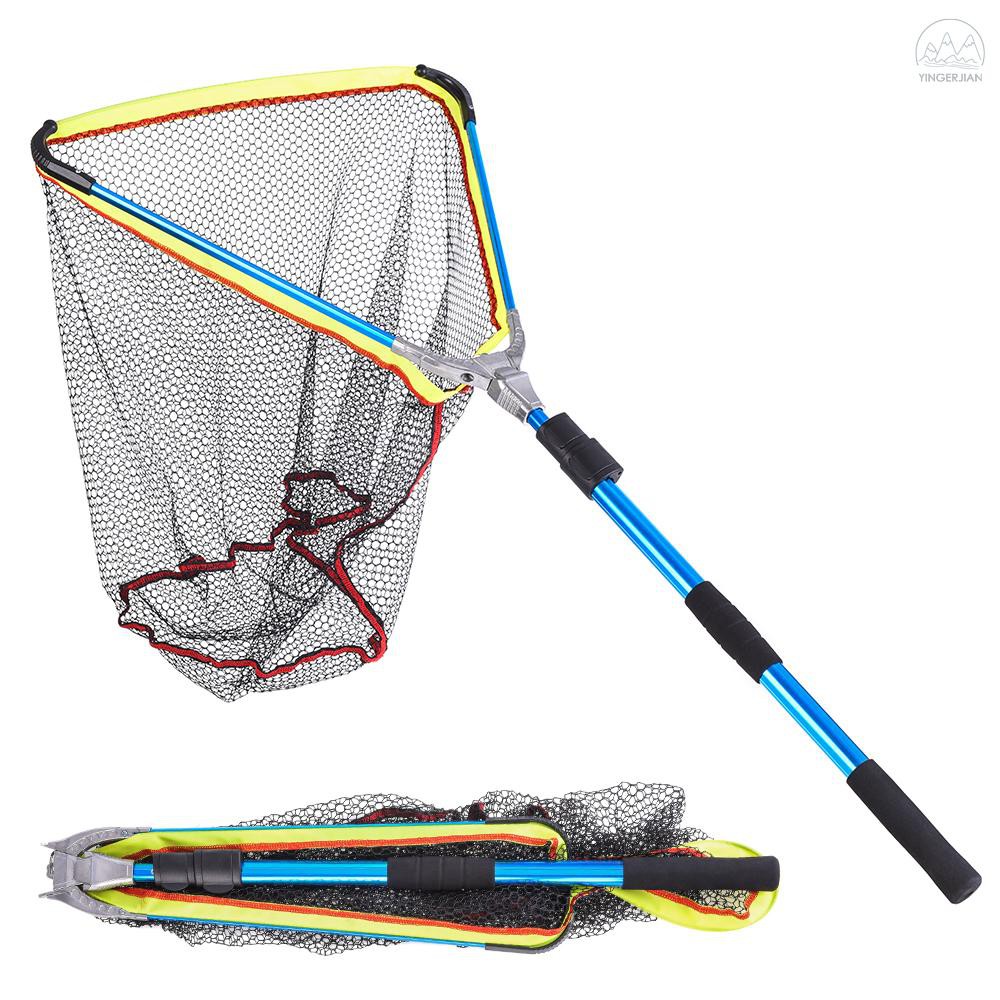 200cm 79 Inch Telescopic Aluminum Fishing Landing Net Fish Net With Extending Telescoping Pole Handle Shopee Singapore