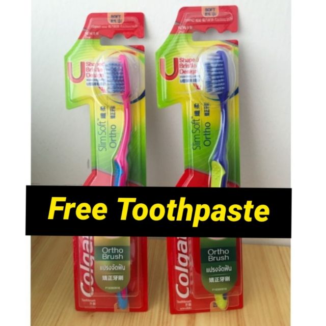 Orthodontic toothbrush Colgate ( Berus gigi untuk pemakai braces