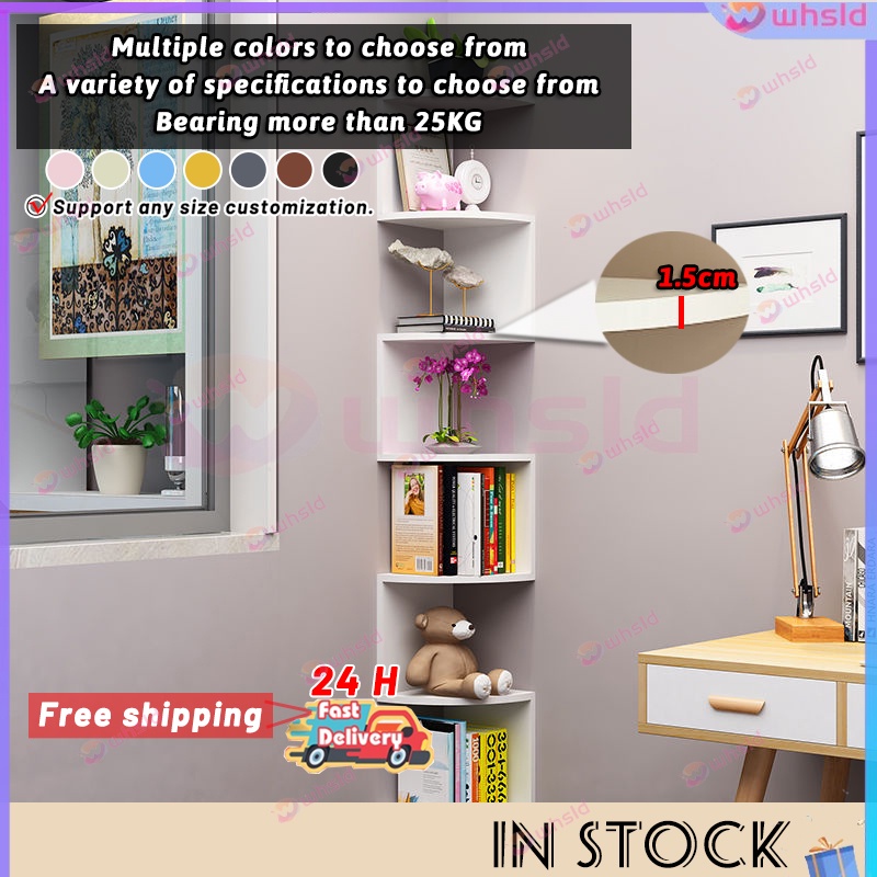 Corner bookshelf wall shelf bookshelf wall hanging bedroom living room