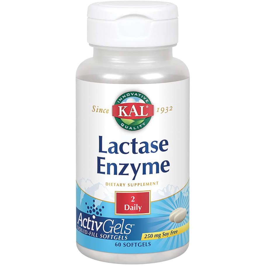 KAL Lactase Enzyme 250 mg Healthy Digestion Support for Lactose