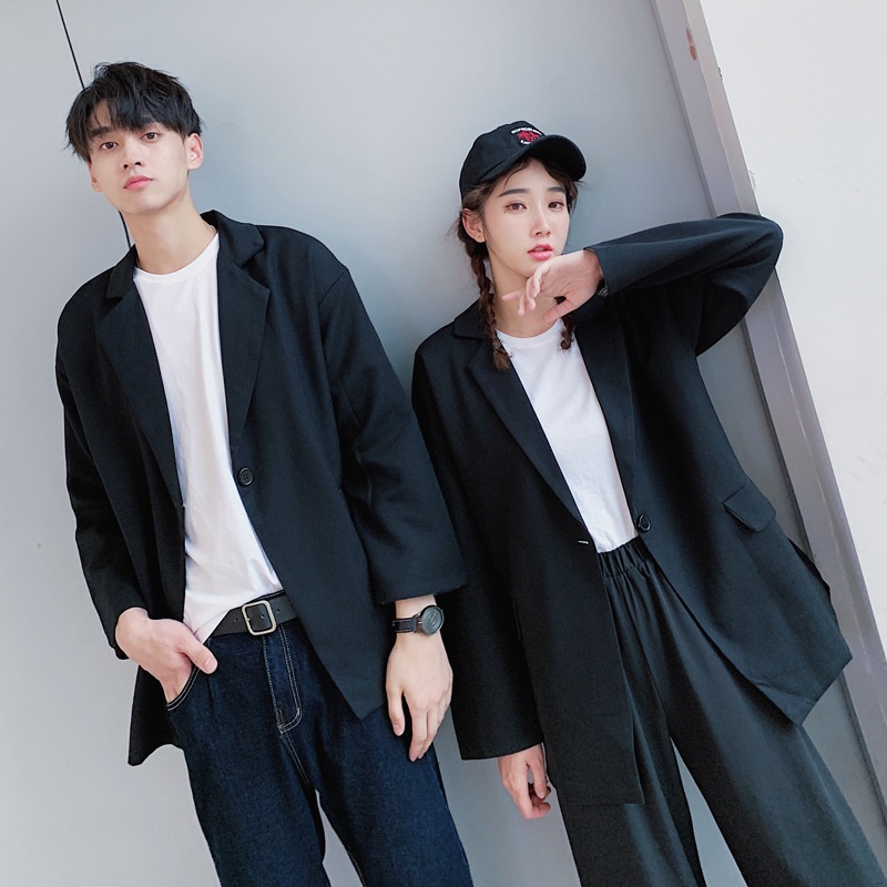 Couple outfit☎♞Couple wear casual small suit 2019 new products men and ...