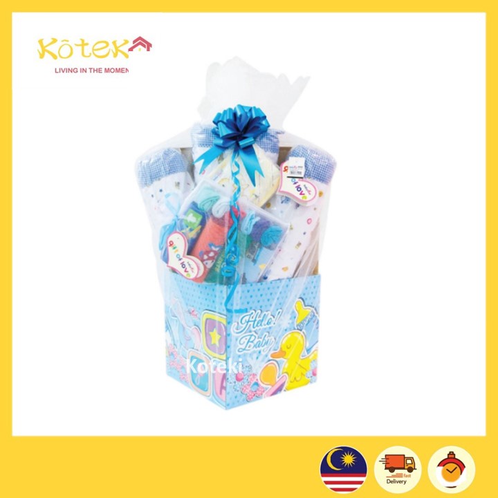 Koteki Babylove Newborn Box Baby Hamper Gift Set For Baby Boy Girl Hadiah Fullmoon Hamper Gift Shopee Singapore