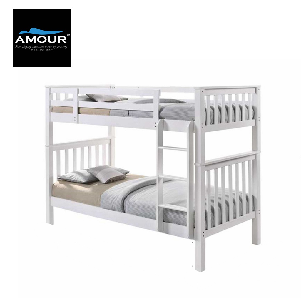 Amour Brand Solid Wood Bunk Bed With, Full Size Bunk Bed Mattress