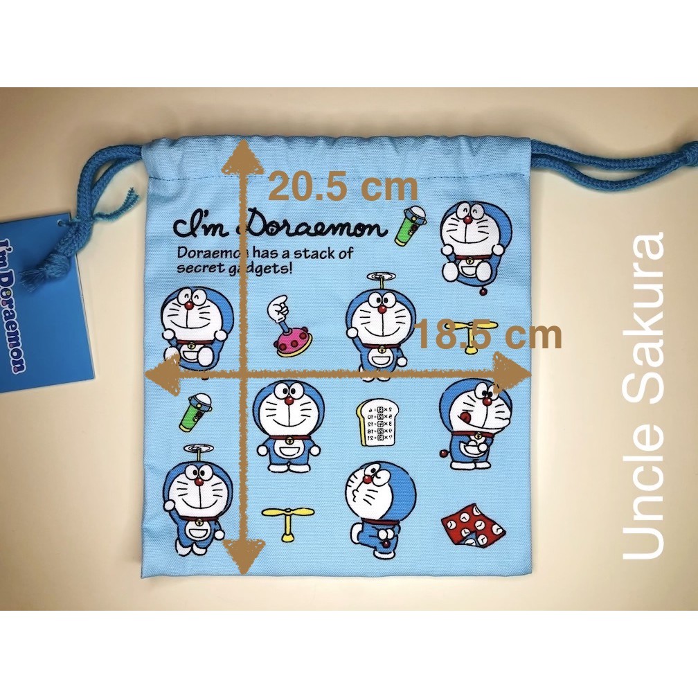 I M Doraemon Rope Pouch With A Stack Of Secret Gadgets Shopee Singapore