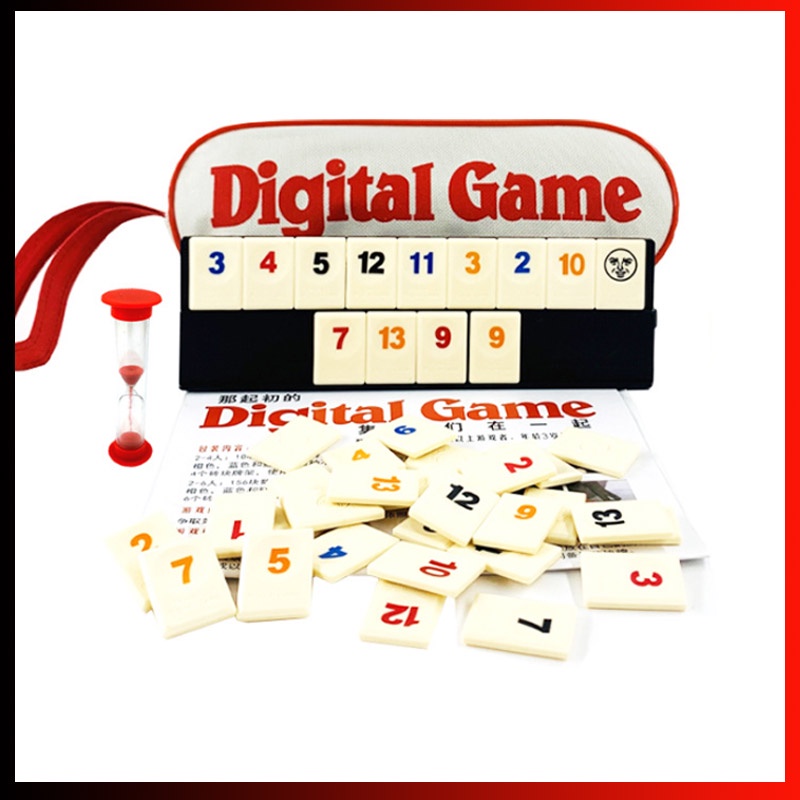 Portable Digital Board Game Israel Mahjong Rummikub 106 Tiles Family Travel