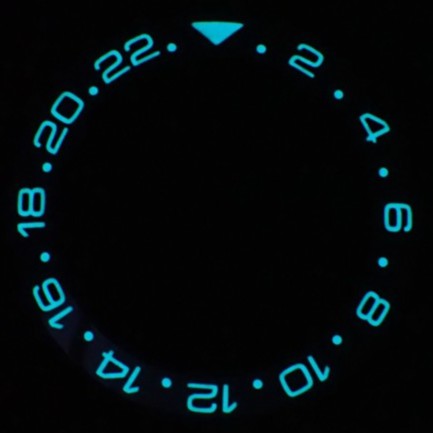 Black GMT [Blue Lumed] Bezel insert for Seiko SKX007, SKX009, New Seiko 5  Sports, etc | Shopee Singapore