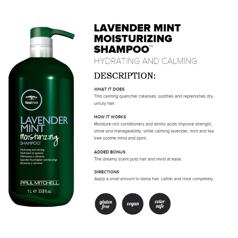 Bundle Of 2 Paul Mitchell Shampoo Conditioner 1000ml Tea Tree Lemon Sage Lavender Shopee Singapore