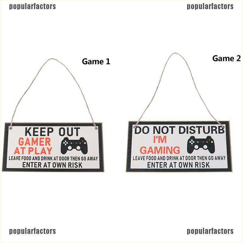 Decorative Plaques Signs Keep Out Gamer Funny Bedroom Gifts Son Brother Boyfriend Husband 3 9 7 Sr Home Garden Home Decor Items