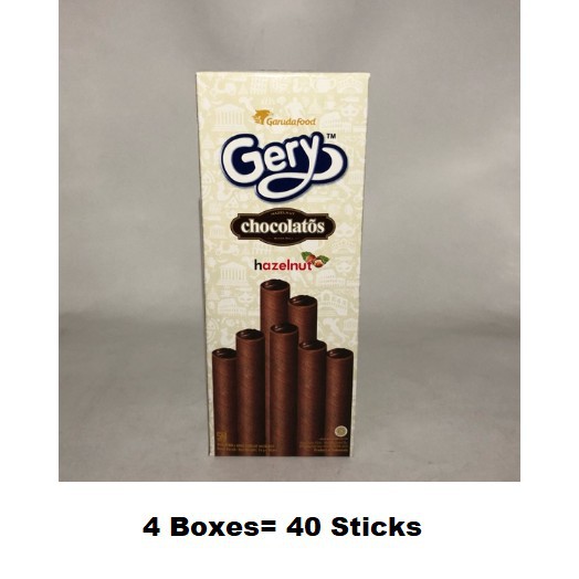 4 Boxes Halal Gery Hazelnut Chocolate Wafer Roll 40 Sticks Local Ready Stocks Shopee Singapore