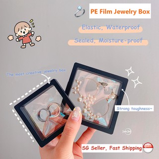 Image of 【SG Local Stock】Jewellery Box Organiser Transparent Film Suspension Packing Storage Display