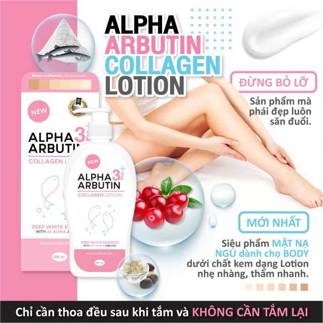 Alpha Arbutin Collagen Body Lotion500ml Shopee Singapore
