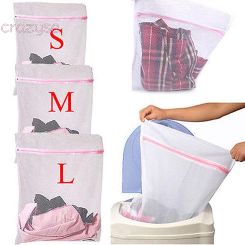 Clothes Bag Laundry Bra Tights Underwear Delicate Mesh Wash White Home Garden