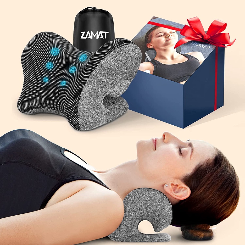 Neck And Shoulder Relaxer With Magnetic Therapy Pillowcase Neck