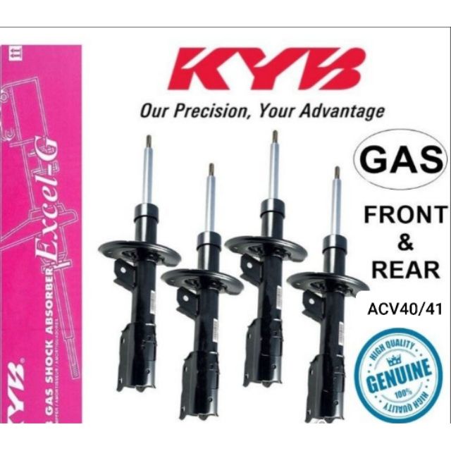 Kyb Toyota Acv40 41 Camry Shock Absorber 2006 2011 Front And Rear Original Kayaba Suspension Shocks Struts Shopee Singapore