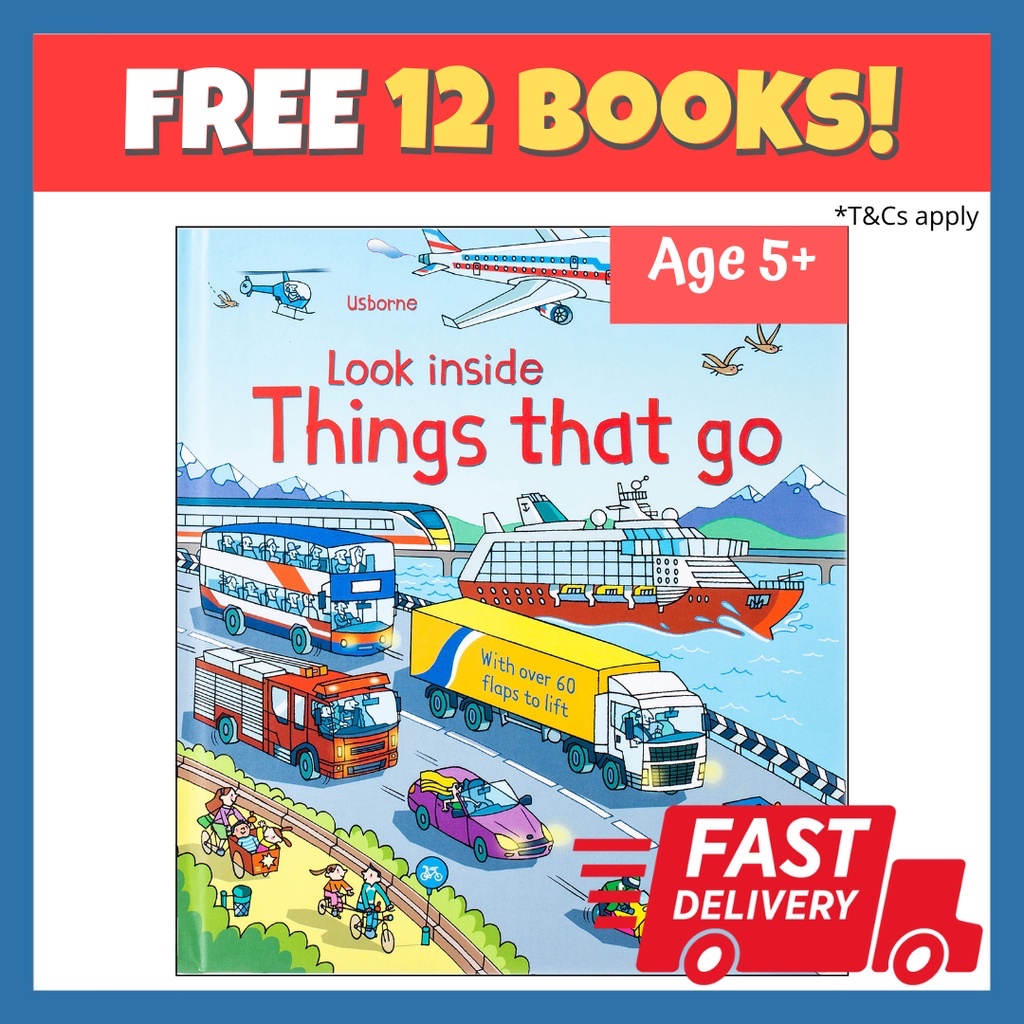 Usborne Look Inside Things That Go [children Educational Book] 