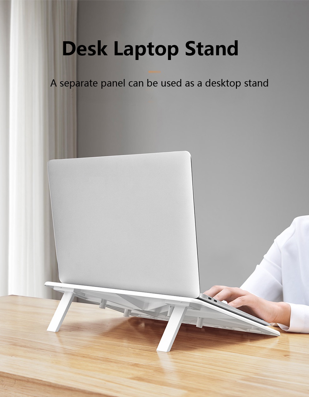 OATSBASF Portable Laptop Stand Desk Adjustable Reading Folding Table