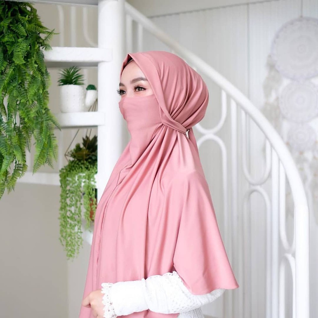 Hijab Mask Hijab Niqab  Veil Khimar Saidah Bergo Niqab  