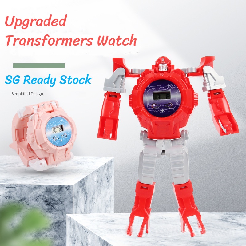 Transformers Watch Toy Digital Transformation Robot Watch Toy for Kids