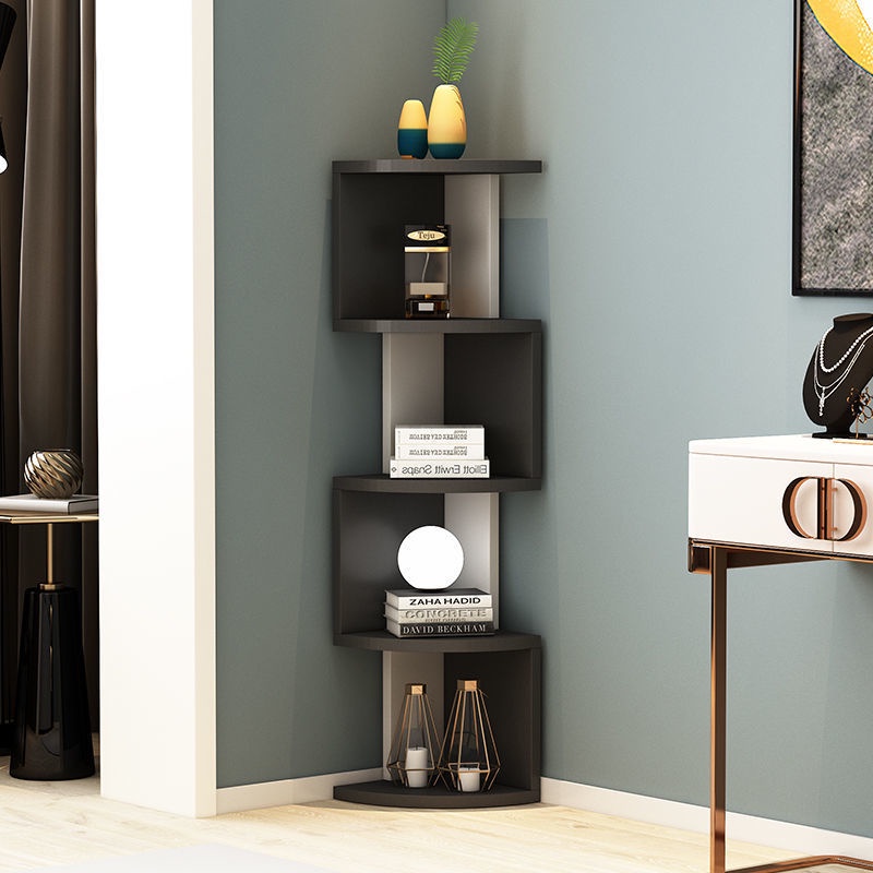 Floor Corner Bookcase storage rack bookshelf corner