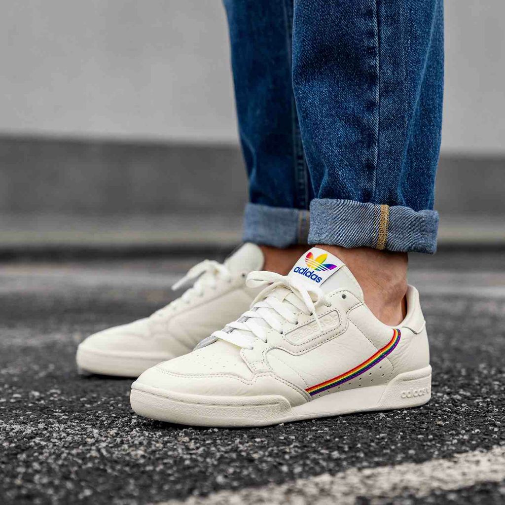 adidas originals continental 80s pride trainers