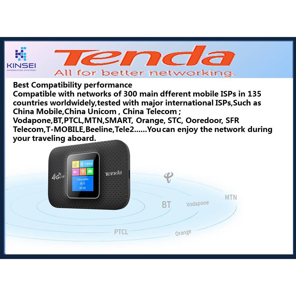 Tenda 4g185 4g Lte Advanced Portable Wireless Wifi Modem Router Mifi Webe Unifi Shopee Singapore